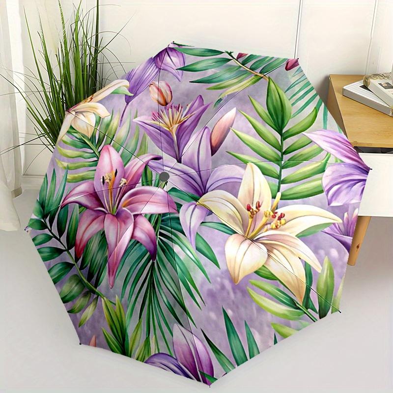 1pc Floral Printed Umbrella - Durable Metal Frame and Plastic Handle, Vivid Design, Cute and Stylish for All Ages, Perfect Gif Iron&8K
1pc Floral Printed Umbrella - Durable Metal Frame and Plastic Handle, Vivid Design, Cute and Stylish for All Ages, Perfect Gif Iron&8K