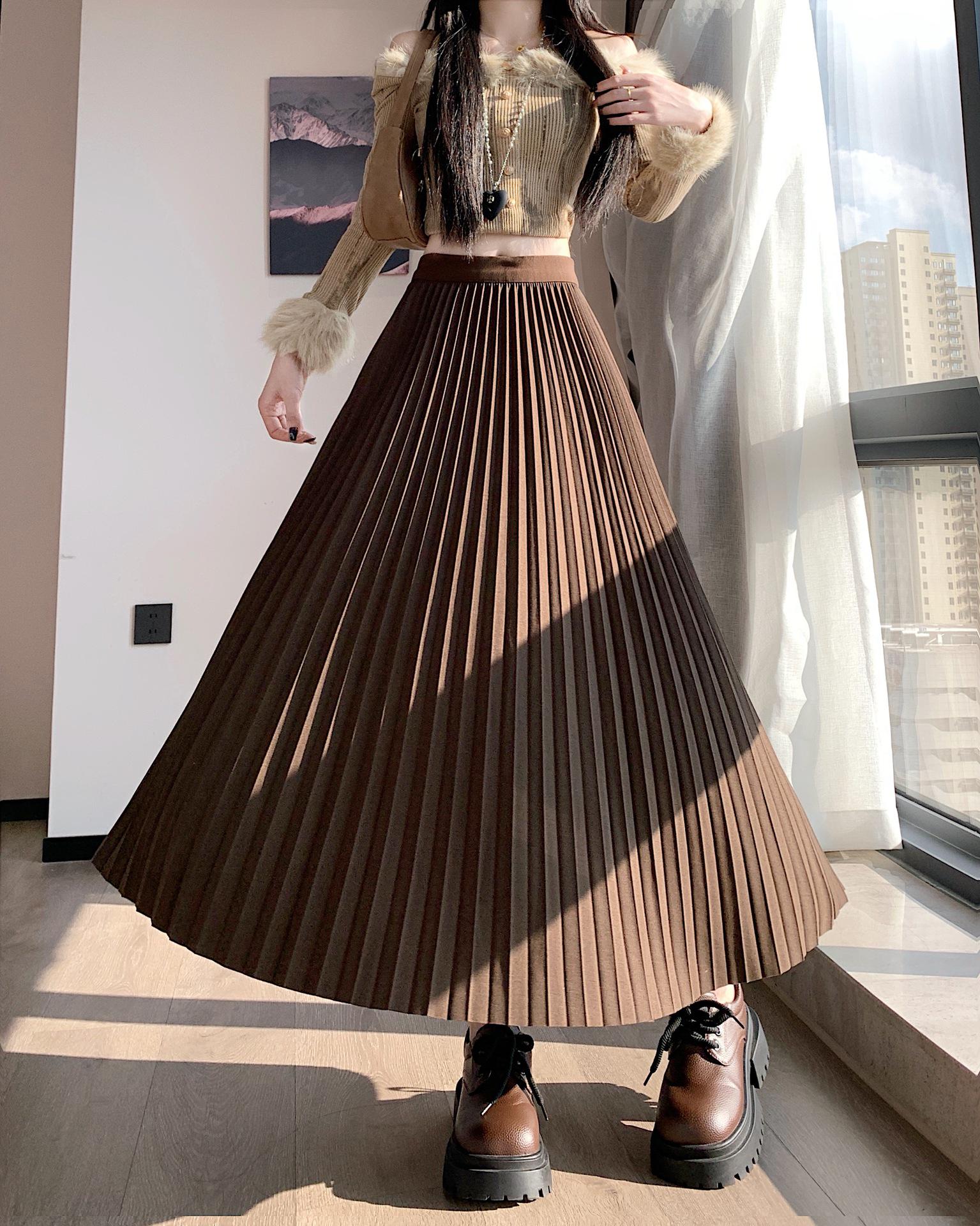Plus Size Korean Style High Waist Pleated A-line Midi Skirt - Autumn/Winter Collection L
Plus Size Korean Style High Waist Pleated A-line Midi Skirt - Autumn/Winter Collection L