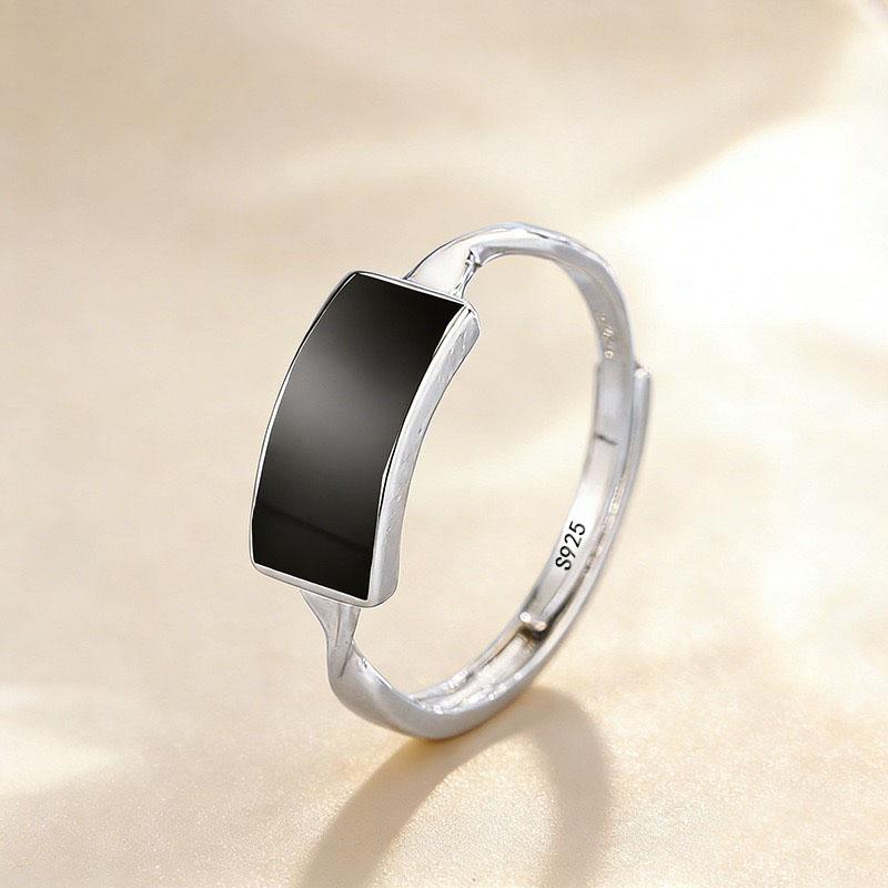 925 Sterling Silver Rings for Women Couple Minimalist Geometric Black CZ Ring Fine Jewelry Birthday Gift Prevent Allergy resizable
925 Sterling Silver Rings for Women Couple Minimalist Geometric Black CZ Ring Fine Jewelry Birthday Gift Prevent Allergy resizable