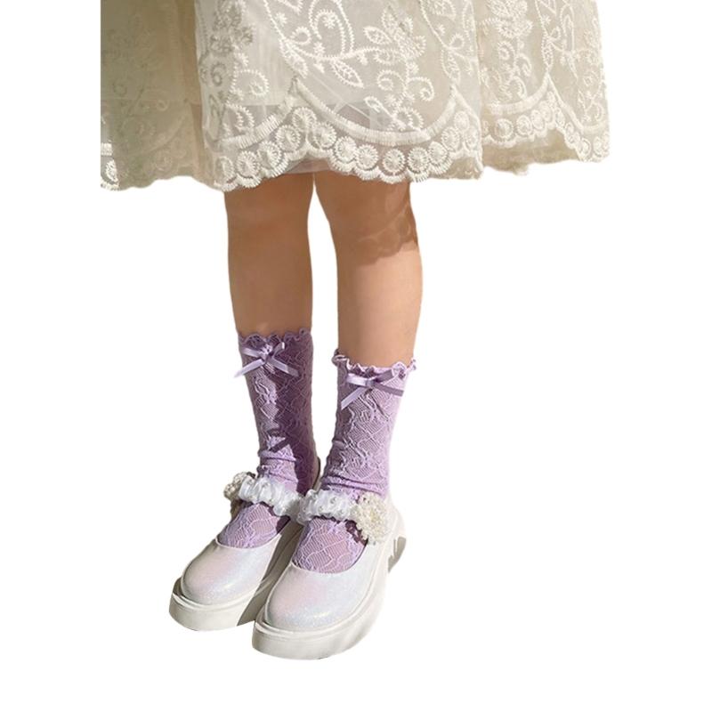 Breathable Hosiery Socks for Girls Toddler Lace Bowknot Knee High Socks Ruffle Edge Socks for Spring Summer 3-12Y Child фіолетовий
Breathable Hosiery Socks for Girls Toddler Lace Bowknot Knee High Socks Ruffle Edge Socks for Spring Summer 3-12Y Child фіолетовий