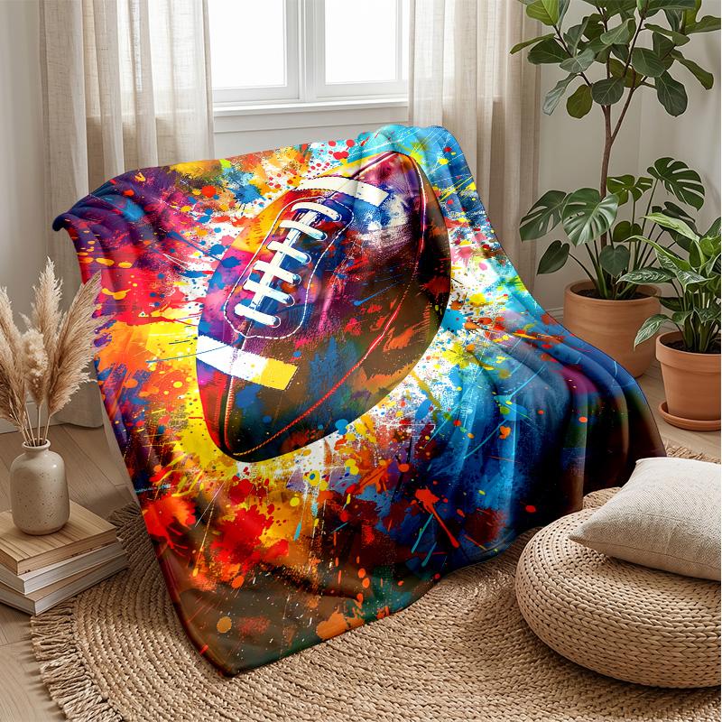 Colorful Football Artwork blanket Personalized Name Flannel Blanket Soft Cozy Plush Throw for Sofa Bed Lightweight Home Decor 75x90cm
Colorful Football Artwork blanket Personalized Name Flannel Blanket Soft Cozy Plush Throw for Sofa Bed Lightweight Home Decor 75x90cm