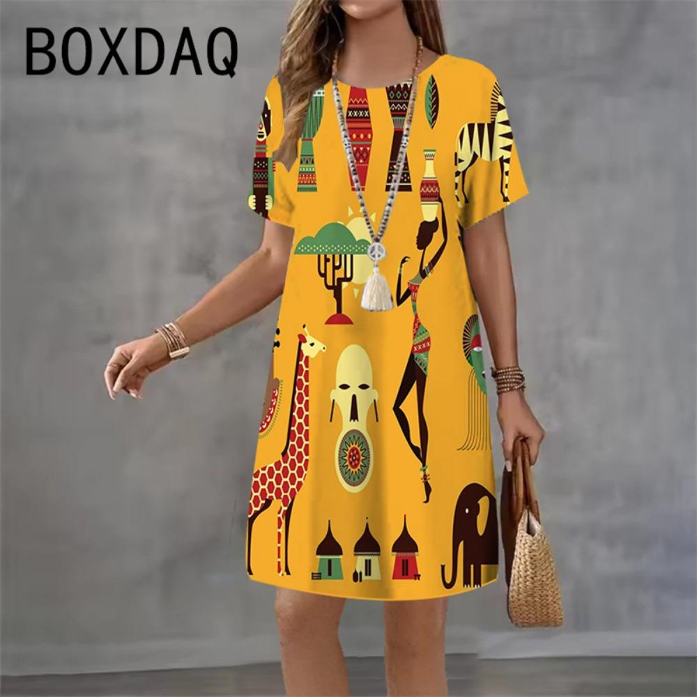 3D India Style Printed Dress round Neck Short Sleeve Casual Mini Skirt for Women Summer 2026 New Beach Party Dress Vestidos S
3D India Style Printed Dress round Neck Short Sleeve Casual Mini Skirt for Women Summer 2026 New Beach Party Dress Vestidos S