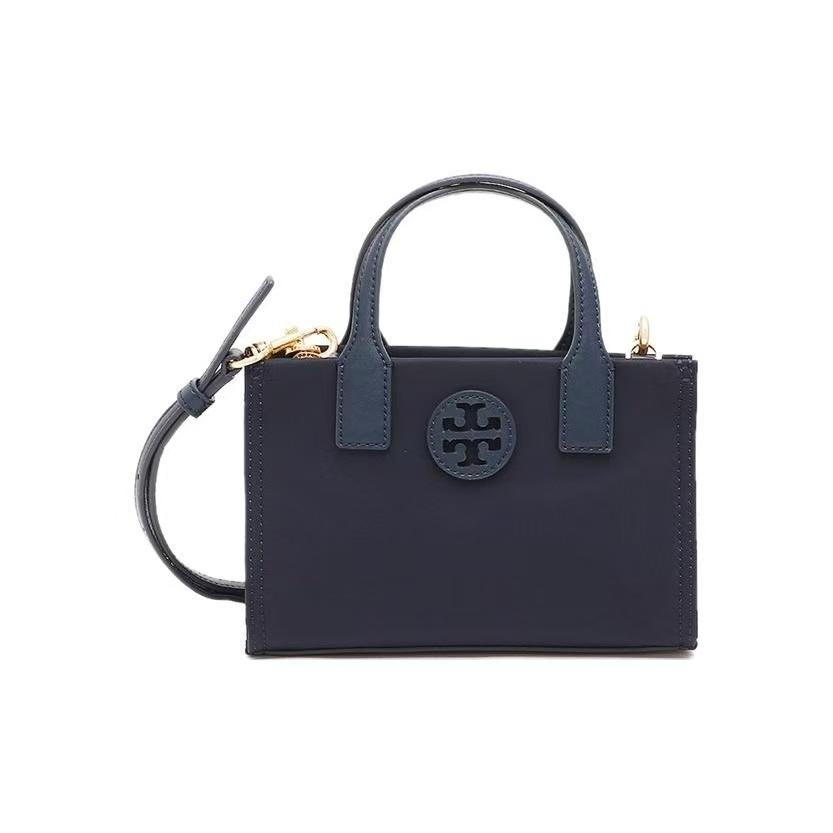 Tory Burch Ella Double T Logo Cutout Patch Solid Simple Nylon Tote Bag Shopping Bag Shoulder Crossbody Handbag Mini Women Tote Navy-Blue 146437-405 Basic Set (Bag+Dust Bag)
Tory Burch Ella Double T Logo Cutout Patch Solid Simple Nylon Tote Bag Shopping Bag Shoulder Crossbody Handbag Mini Women Tote Navy-Blue 146437-405 Basic Set (Bag+Dust Bag)