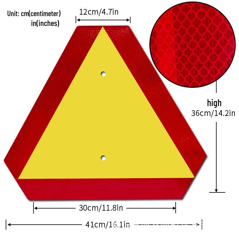 Brangdy Triangular Reflective Warning Sign Universal
Brangdy Triangular Reflective Warning Sign Universal