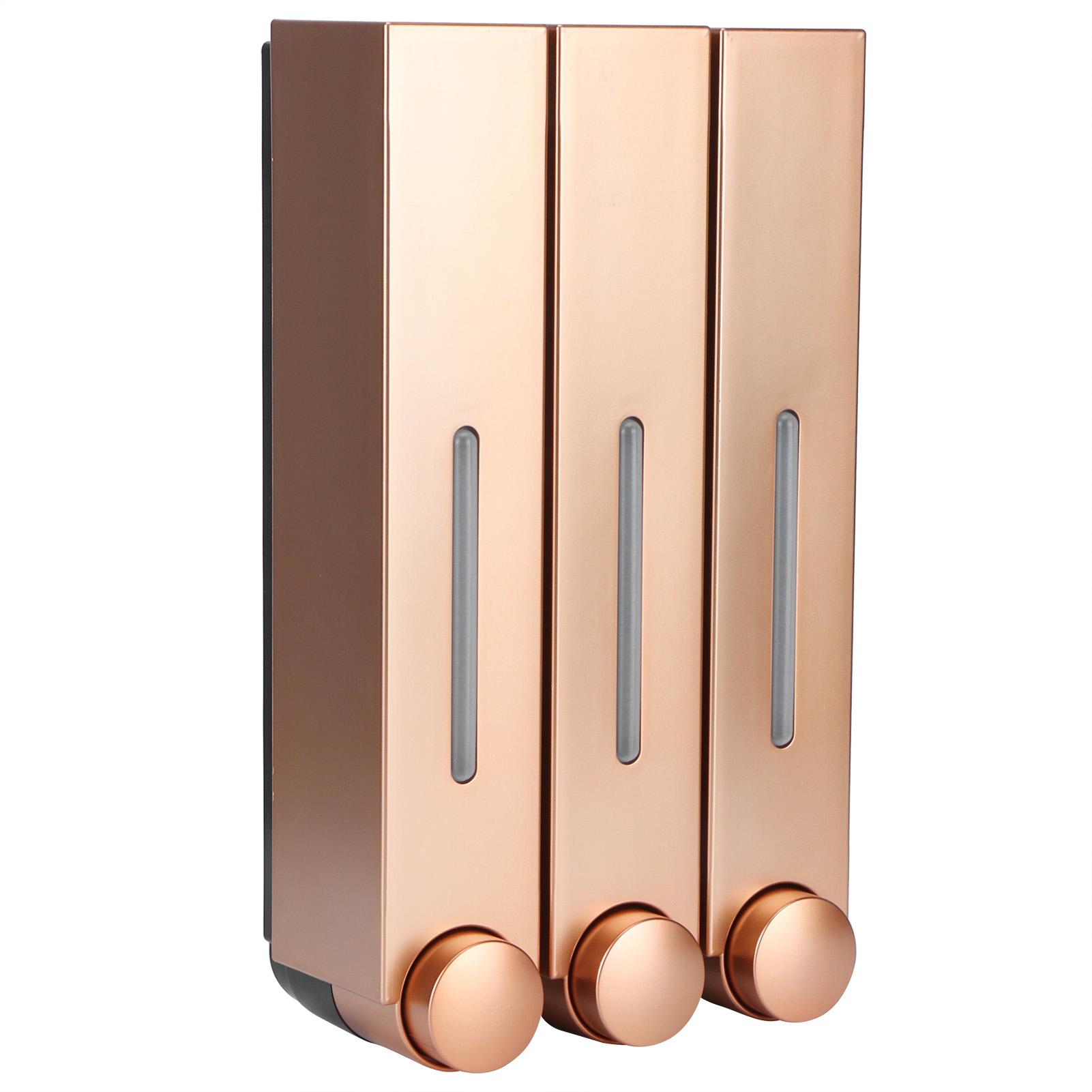 420MLx3 Wall Mounted Hand Washing Liquid Soap Dispenser for Bathroom Kitchen SuppliesGold золотой
420MLx3 Wall Mounted Hand Washing Liquid Soap Dispenser for Bathroom Kitchen SuppliesGold золотой