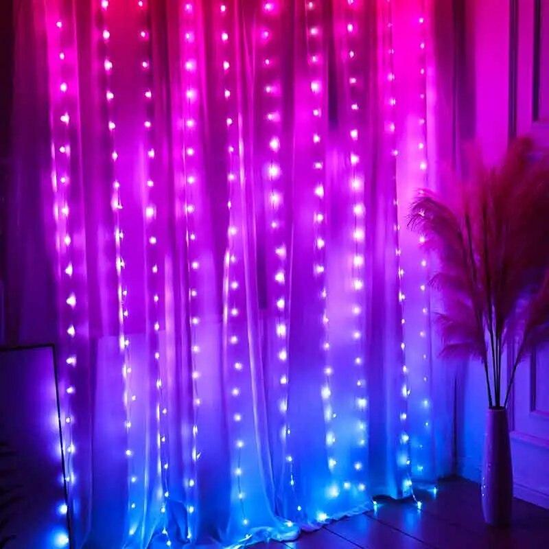 LED Curtain Lights Fairy String Lights Festival Lighting Rainbow Window Lamp Home Bedroom Christmas Decoration App Control DIY USB
LED Curtain Lights Fairy String Lights Festival Lighting Rainbow Window Lamp Home Bedroom Christmas Decoration App Control DIY USB
