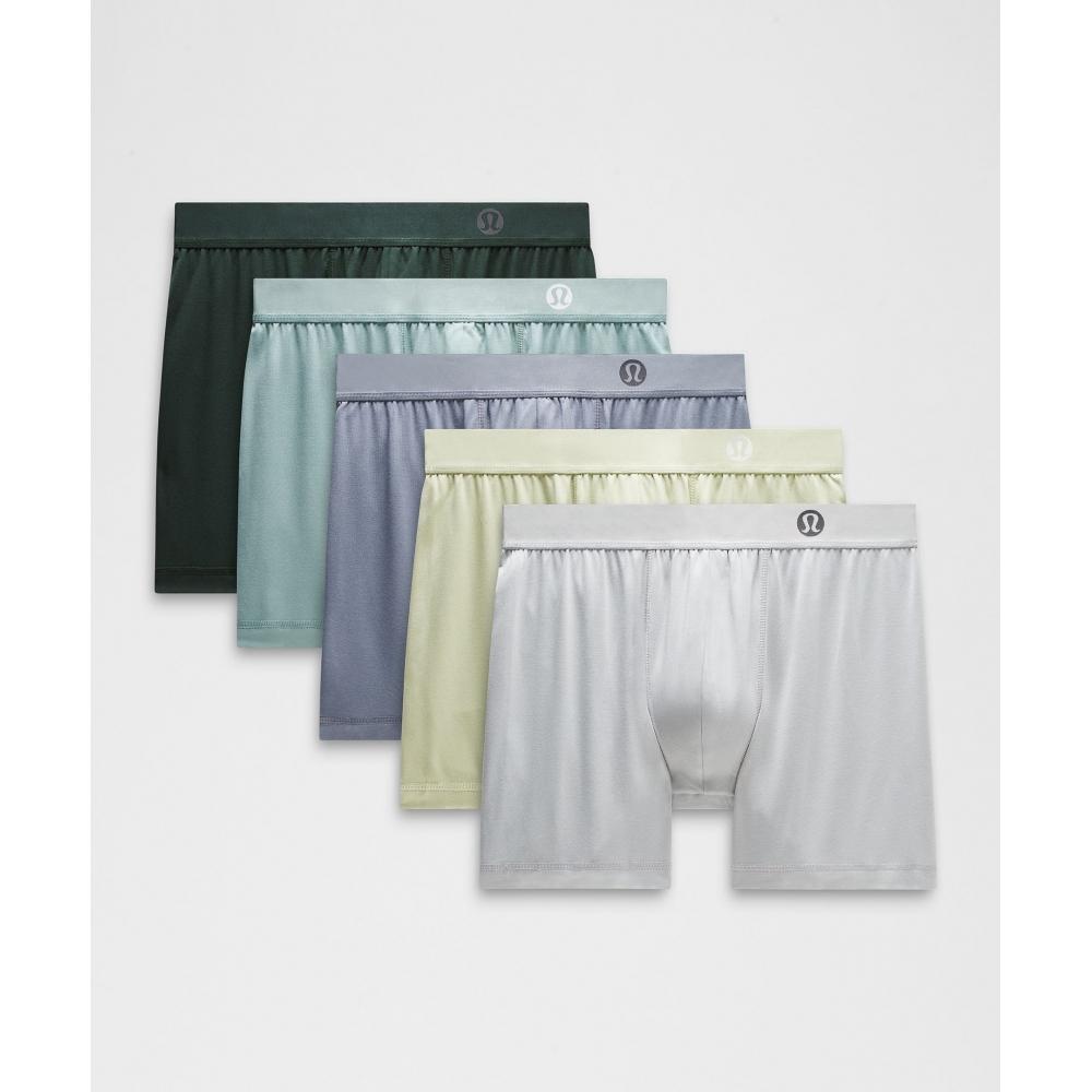 Lululemon Always In Motion Boxer 5 5 Pack Solar Grey Silver Drop raInforest Green Crater Blue Honeydew XXL/5
Lululemon Always In Motion Boxer 5 5 Pack Solar Grey Silver Drop raInforest Green Crater Blue Honeydew XXL/5