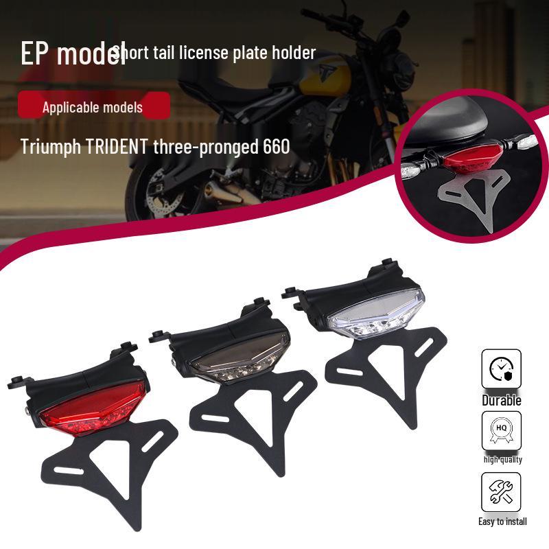 Aluminum Alloy License Plate Holder with LED for Triumph Trident 660
Aluminum Alloy License Plate Holder with LED for Triumph Trident 660
