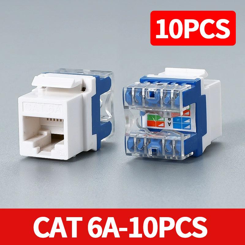 10pcs CAT6A RJ45 Network Module Socket, Tool - free Design, 10 Gigabit Speed, Ideal for Home & Office Network 8011-CAT6A-10pcs
10pcs CAT6A RJ45 Network Module Socket, Tool - free Design, 10 Gigabit Speed, Ideal for Home & Office Network 8011-CAT6A-10pcs
