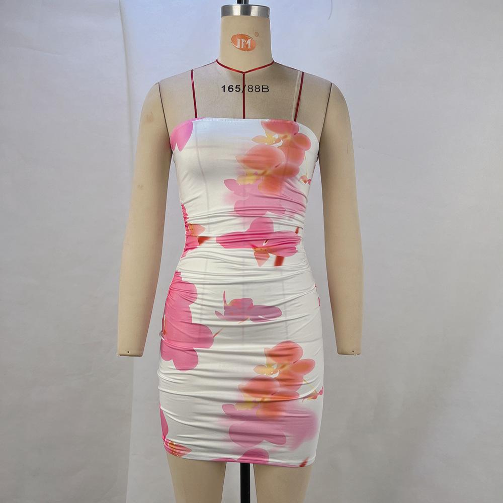 Женское летнее новое сексуальное платье без бретелек с облегающей юбкой для ночного клуба для женщин XL розовый