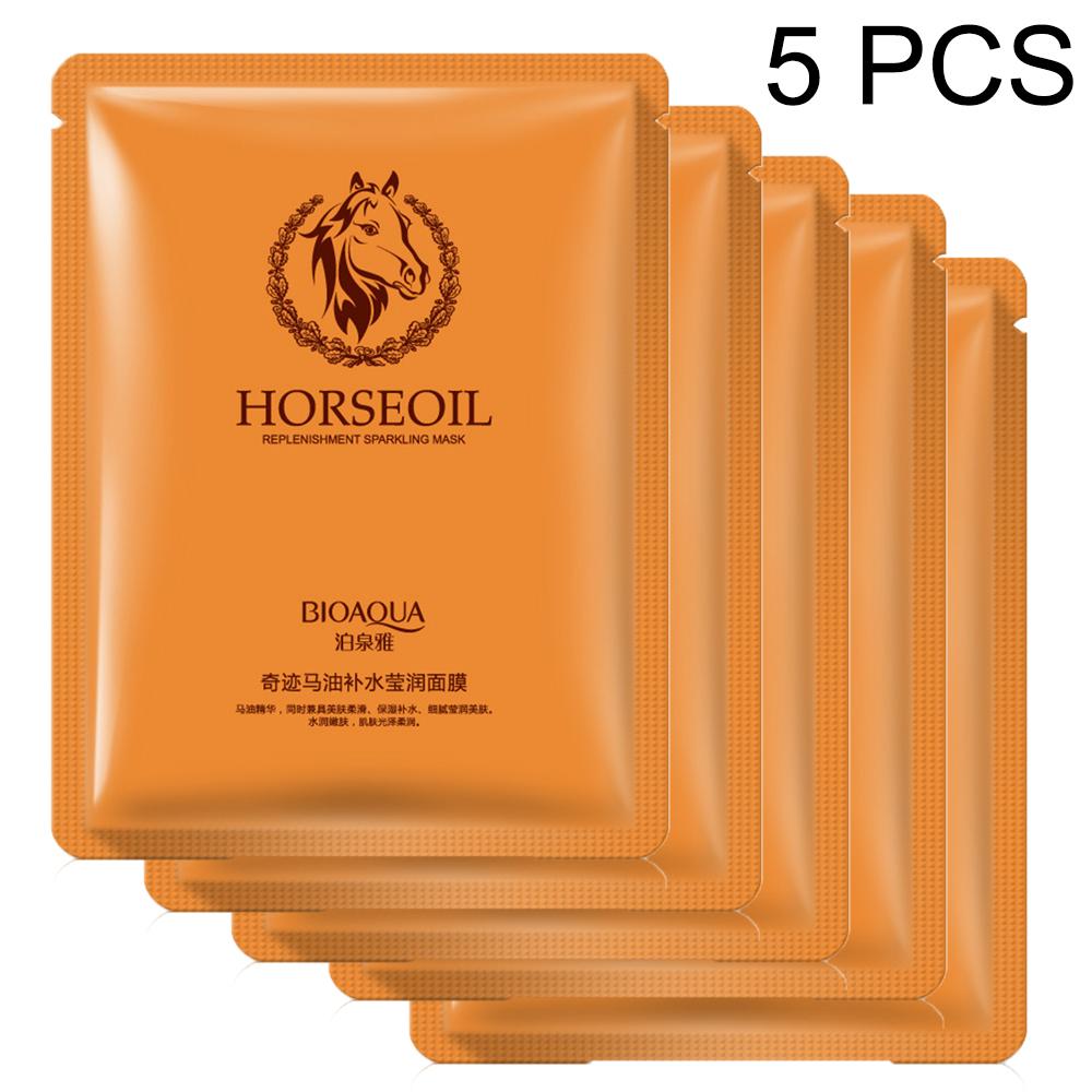 BIOAQUA Лошадиное масло, увлажняющая маска для лица, увлажняющая, питательная, контроль масла, маски для лица против прыщей, уход за кожей, пилинг-маска, 30 г 5Pcs
BIOAQUA Лошадиное масло, увлажняющая маска для лица, увлажняющая, питательная, контроль масла, маски для лица против прыщей, уход за кожей, пилинг-маска, 30 г 5Pcs