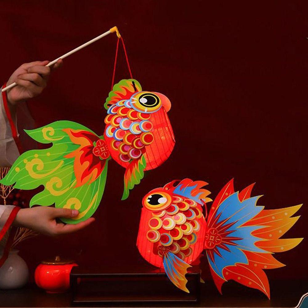 Paper Fish Middle Autumn Festival Lantern Handmade Handheld Lantern Cultural Events Style A
Paper Fish Middle Autumn Festival Lantern Handmade Handheld Lantern Cultural Events Style A