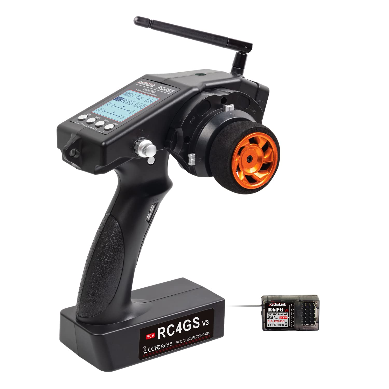 RadioLink Official Radio Control System with RC and Gyro Receiver Includes transmitter and remote control for industrial and Product (RC4GS V3)
RadioLink Official Radio Control System with RC and Gyro Receiver Includes transmitter and remote control for industrial and Product (RC4GS V3)
