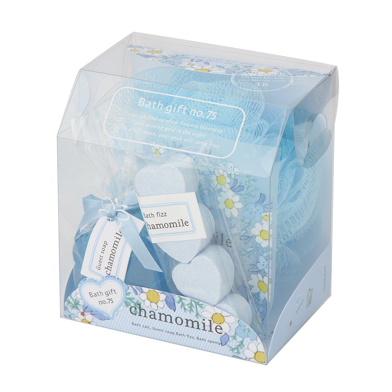 Sunherb Bath Gift 75 Chamomile bath set containing bath items and sponges with a sweet No. (Affordable gentle, scent)
Sunherb Bath Gift 75 Chamomile bath set containing bath items and sponges with a sweet No. (Affordable gentle, scent)