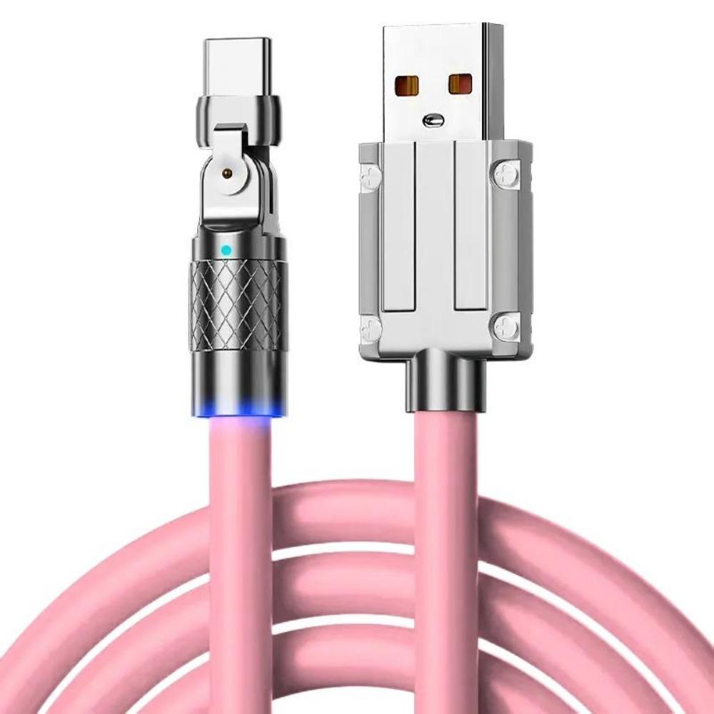 Вращающийся на 180° USB-кабель типа C для быстрой зарядки, 120 Вт, 6 А, жидкий силиконовый кабель, провод для IPhone For Micro 1M белый
Вращающийся на 180° USB-кабель типа C для быстрой зарядки, 120 Вт, 6 А, жидкий силиконовый кабель, провод для IPhone For Micro 1M белый