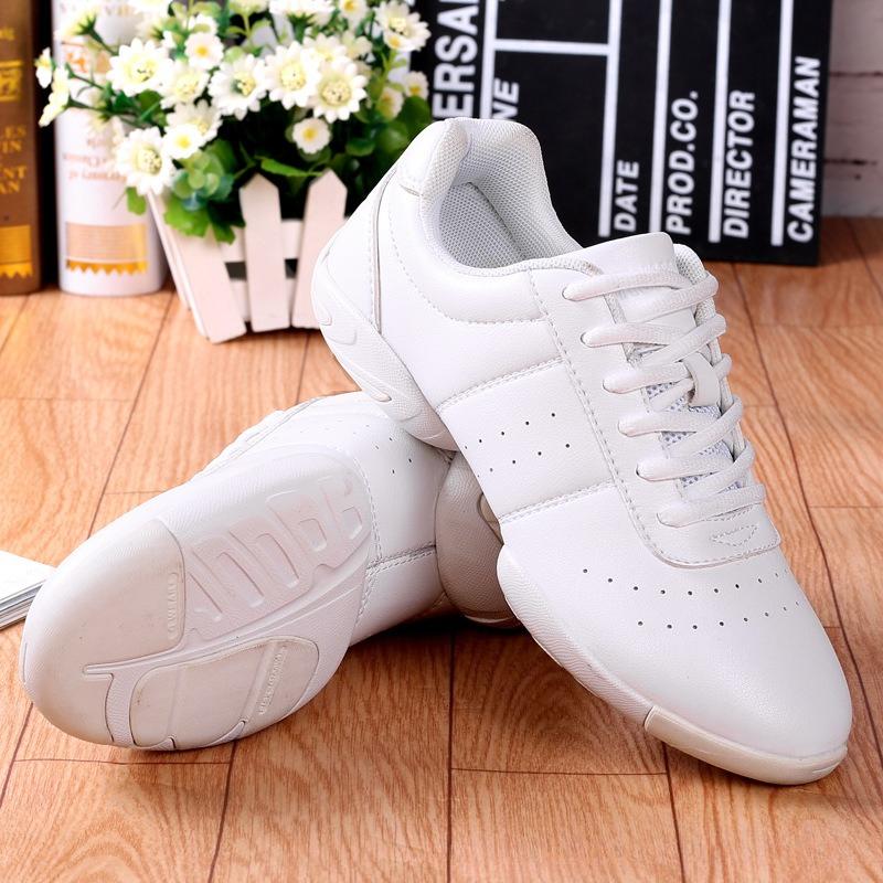 Soft-Sole Aerobics Shoes for Men and Women Non-Slip White Cheerleading Gymnastics Dance Shoes 44 білий
Soft-Sole Aerobics Shoes for Men and Women Non-Slip White Cheerleading Gymnastics Dance Shoes 44 білий