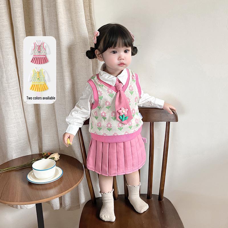 Girls Academy Style Fall 2025 Vest & Skirt Three-Piece Set for Baby and Toddler Girls Size 90 жёлтый
Girls Academy Style Fall 2025 Vest & Skirt Three-Piece Set for Baby and Toddler Girls Size 90 жёлтый