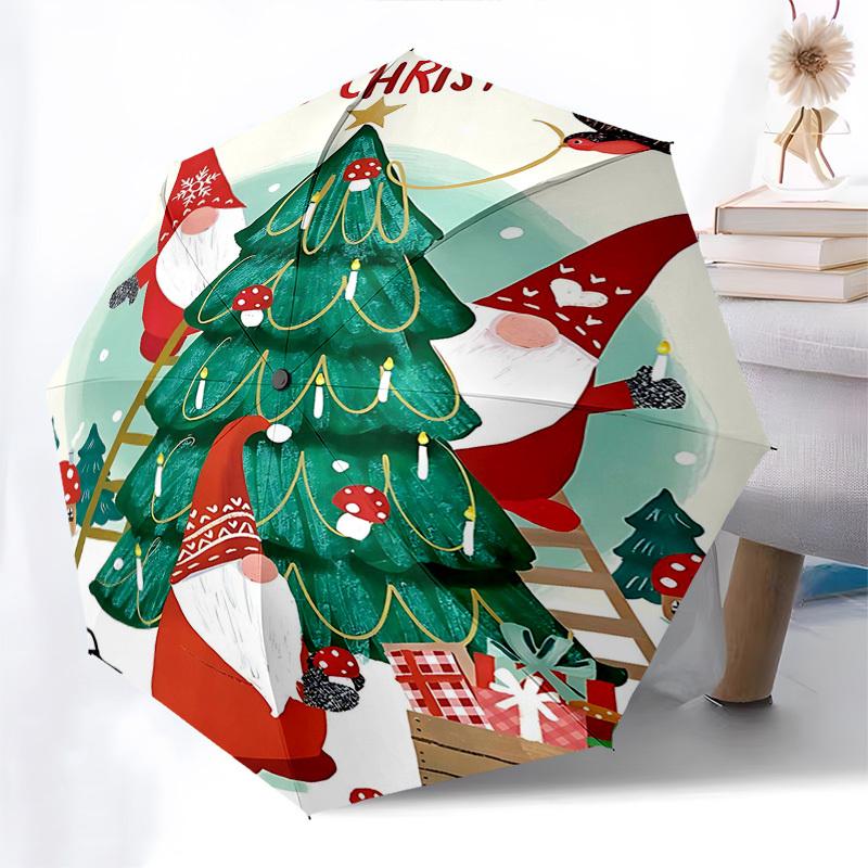 1pc Christmas Gnome Automatic Opening/Closing Umbrella, Festive Gift for Fans, Travelers & Daily Use, Portable 3-Fold Design with 8-Bone Iron Frame.X0
1pc Christmas Gnome Automatic Opening/Closing Umbrella, Festive Gift for Fans, Travelers & Daily Use, Portable 3-Fold Design with 8-Bone Iron Frame.X0