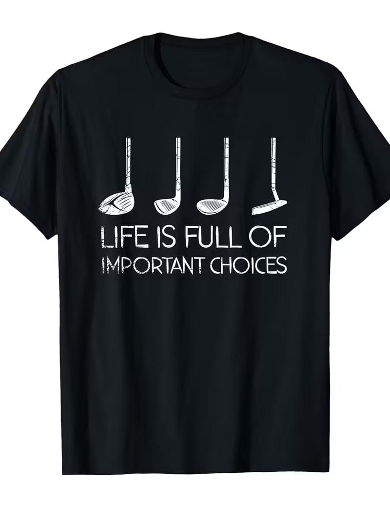 Women s Golf T-Shirt - Fun Life Is Full of Important Choices Y2K Women s T-Shirt-Retro Harajuku Style Short Sleeve Personal... 5XL різнокольоровий
Women s Golf T-Shirt - Fun Life Is Full of Important Choices Y2K Women s T-Shirt-Retro Harajuku Style Short Sleeve Personal... 5XL різнокольоровий