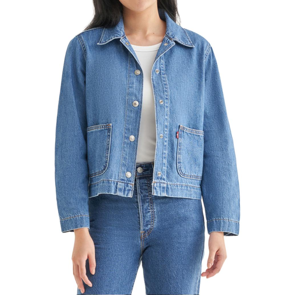 Levis однотонная удобная однобортная джинсовая куртка с длинным рукавом женские куртки средне-синие A7440-0004
Levis однотонная удобная однобортная джинсовая куртка с длинным рукавом женские куртки средне-синие A7440-0004