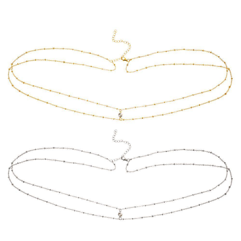 Simple Summer Beach Copper Bead Sexy Body Jewelry Double Layer Chain Waist Belly Chain Women Gifts
Simple Summer Beach Copper Bead Sexy Body Jewelry Double Layer Chain Waist Belly Chain Women Gifts