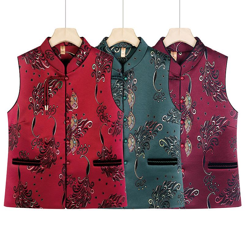 Spring/Autumn 2026 Tang Suit Vest for Middle-Aged & Elderly Women - Fashionable Outerwear Shawl for Moms & Grandmothers. 5XL
Spring/Autumn 2026 Tang Suit Vest for Middle-Aged & Elderly Women - Fashionable Outerwear Shawl for Moms & Grandmothers. 5XL