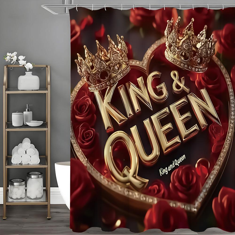 Занавеска для душа «Король и Королева», Декоративная занавеска для душа для ванной, Водонепроницаемая занавеска для душа с крючками 90*180cm
Занавеска для душа «Король и Королева», Декоративная занавеска для душа для ванной, Водонепроницаемая занавеска для душа с крючками 90*180cm