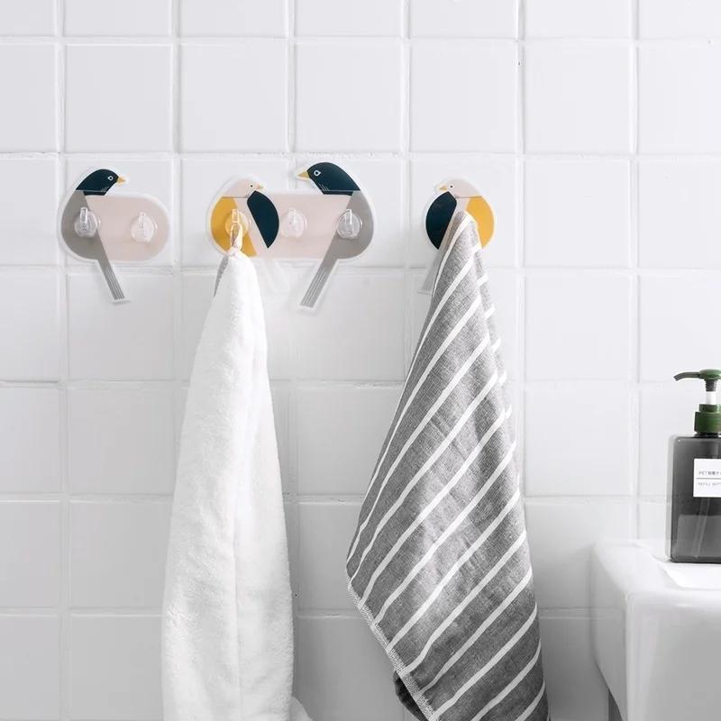 Creative Bird Hook Multifunction Strong Sticky Door Sucker Wall Hooks Home Strong Adhesive Nail-free Hanger For Kitchen Bathroom 2hooks
Creative Bird Hook Multifunction Strong Sticky Door Sucker Wall Hooks Home Strong Adhesive Nail-free Hanger For Kitchen Bathroom 2hooks