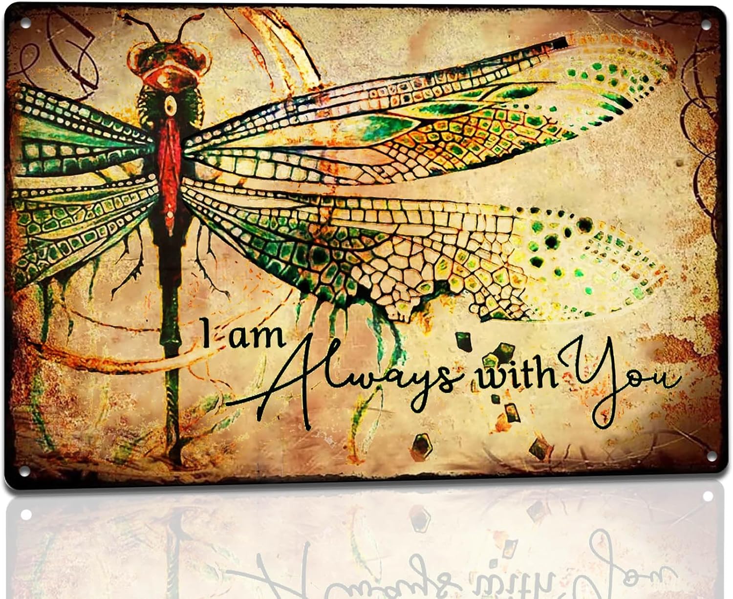 Dragonfly Metal Signs Vintage Dragonfly Garden Decor I Am Always With You Tin Sign Dragonfly Wall Decor Retro Funny Dragonfly Gi 20x30cm(7.8x11.8inch)
Dragonfly Metal Signs Vintage Dragonfly Garden Decor I Am Always With You Tin Sign Dragonfly Wall Decor Retro Funny Dragonfly Gi 20x30cm(7.8x11.8inch)