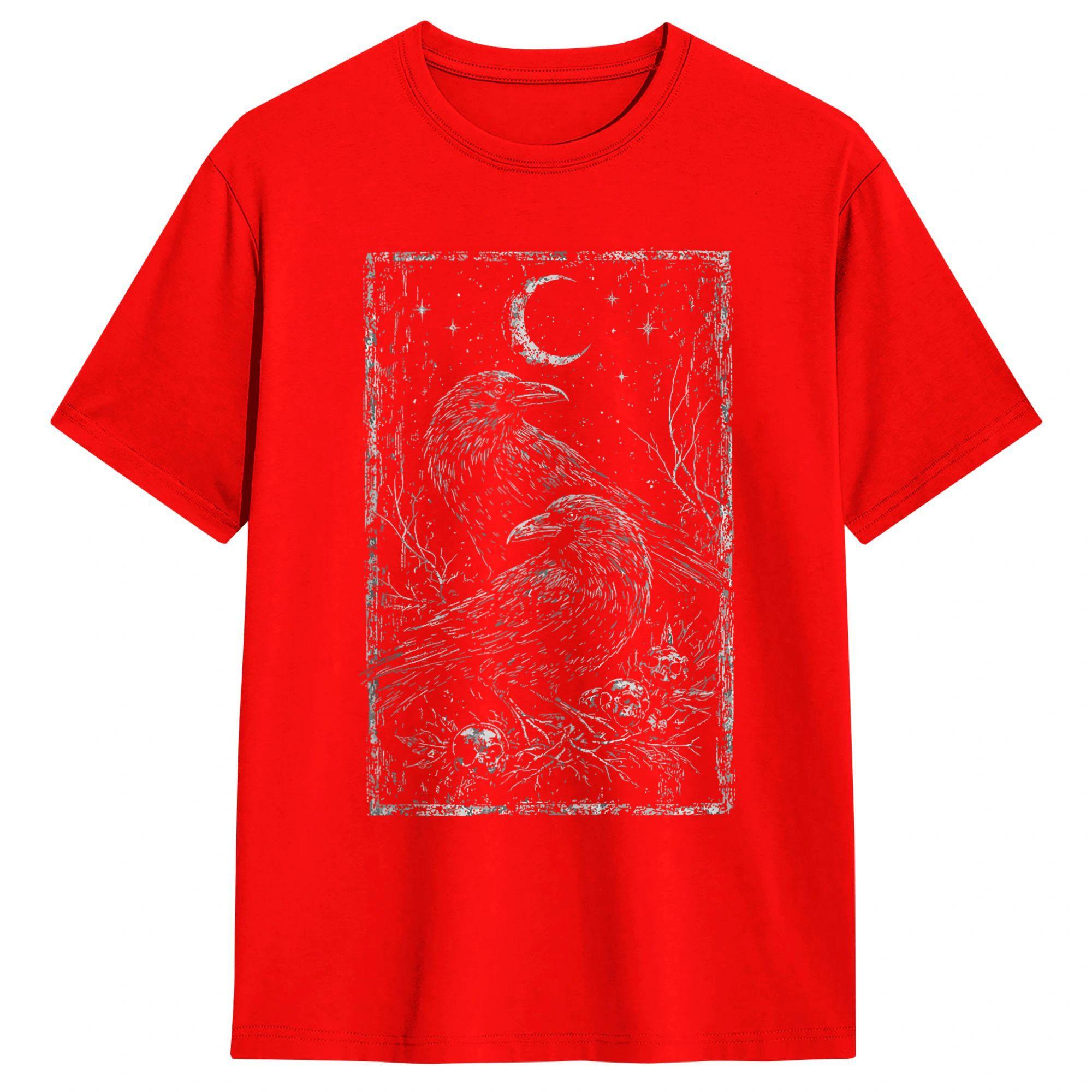 Streetwear T Shirt Summer Raven Crows Grunge Goth Gothic Hipster TShirts Cotton Tee Shirt Couple Y2K Classic Short Sleeve Tops S
Streetwear T Shirt Summer Raven Crows Grunge Goth Gothic Hipster TShirts Cotton Tee Shirt Couple Y2K Classic Short Sleeve Tops S