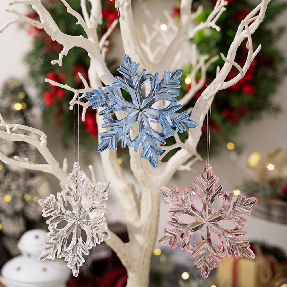 3pcs DIY Christmas Snowflake Pendants Xmas Tree Hanging Ornament Merry Christmas Decoration розовый
3pcs DIY Christmas Snowflake Pendants Xmas Tree Hanging Ornament Merry Christmas Decoration розовый