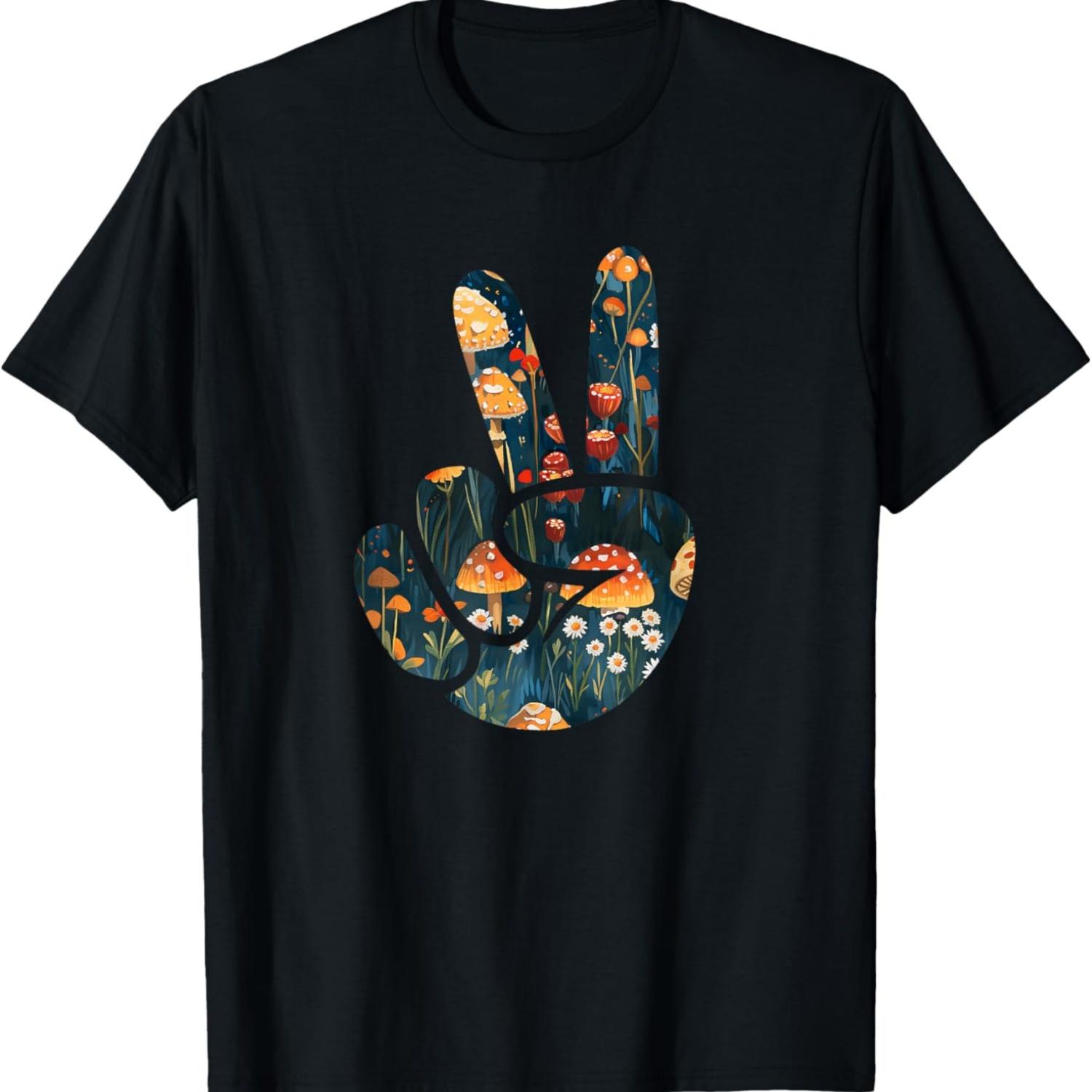 Natural Silhouette Forest Meadow Cottagecore Peace Sign Hand T-Shirt(9) S чёрный
Natural Silhouette Forest Meadow Cottagecore Peace Sign Hand T-Shirt(9) S чёрный