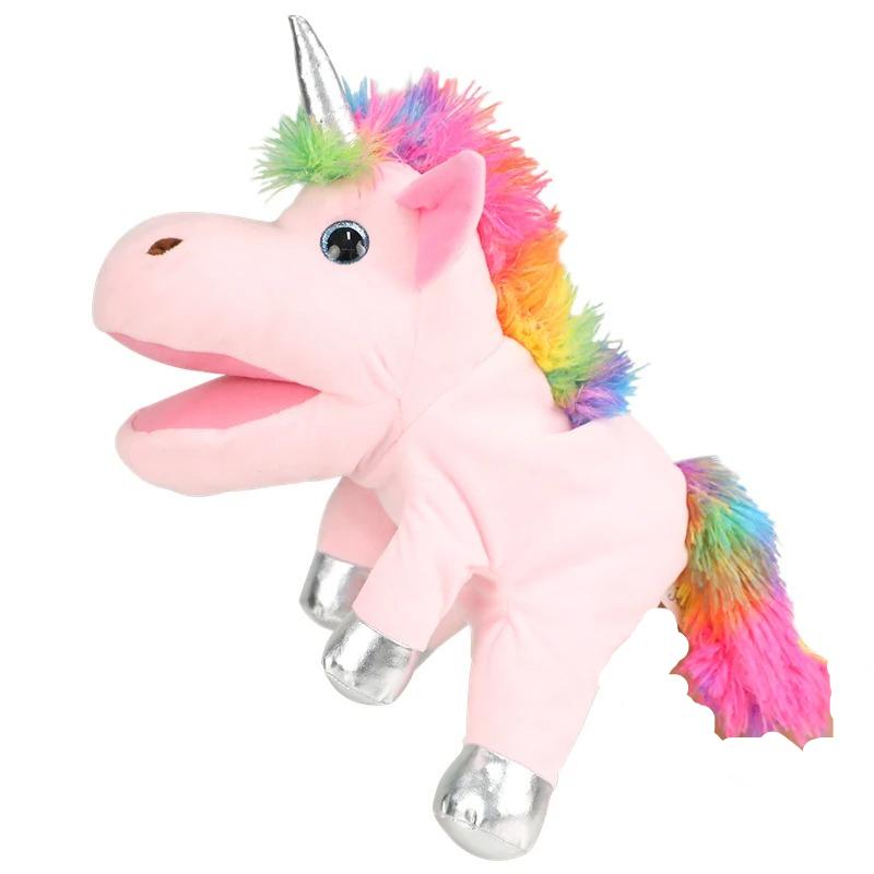30CM Hand Dolls Children s Toys Plush Rainbow Unicorn Cute Unicorn Family Story Role Playing Finger Toys рожевий
30CM Hand Dolls Children s Toys Plush Rainbow Unicorn Cute Unicorn Family Story Role Playing Finger Toys рожевий