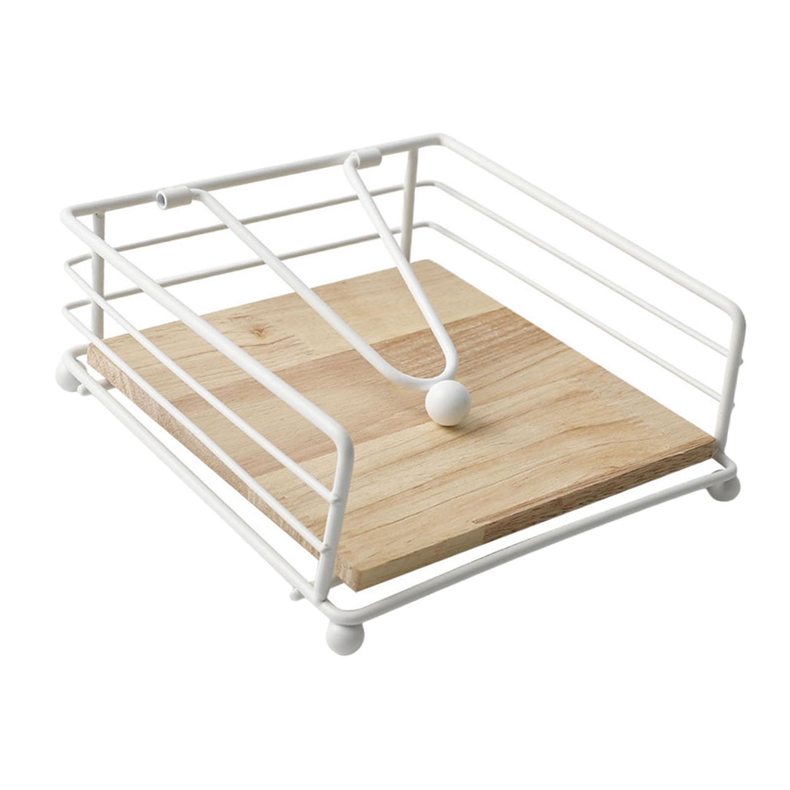 Napkin Holder Keep Tidy and Organized Metal and Wood Cocktail Paper Holder 7 x 7 Flat Napkin Dispenser for Dining Room Kitchen білий
Napkin Holder Keep Tidy and Organized Metal and Wood Cocktail Paper Holder 7 x 7 Flat Napkin Dispenser for Dining Room Kitchen білий