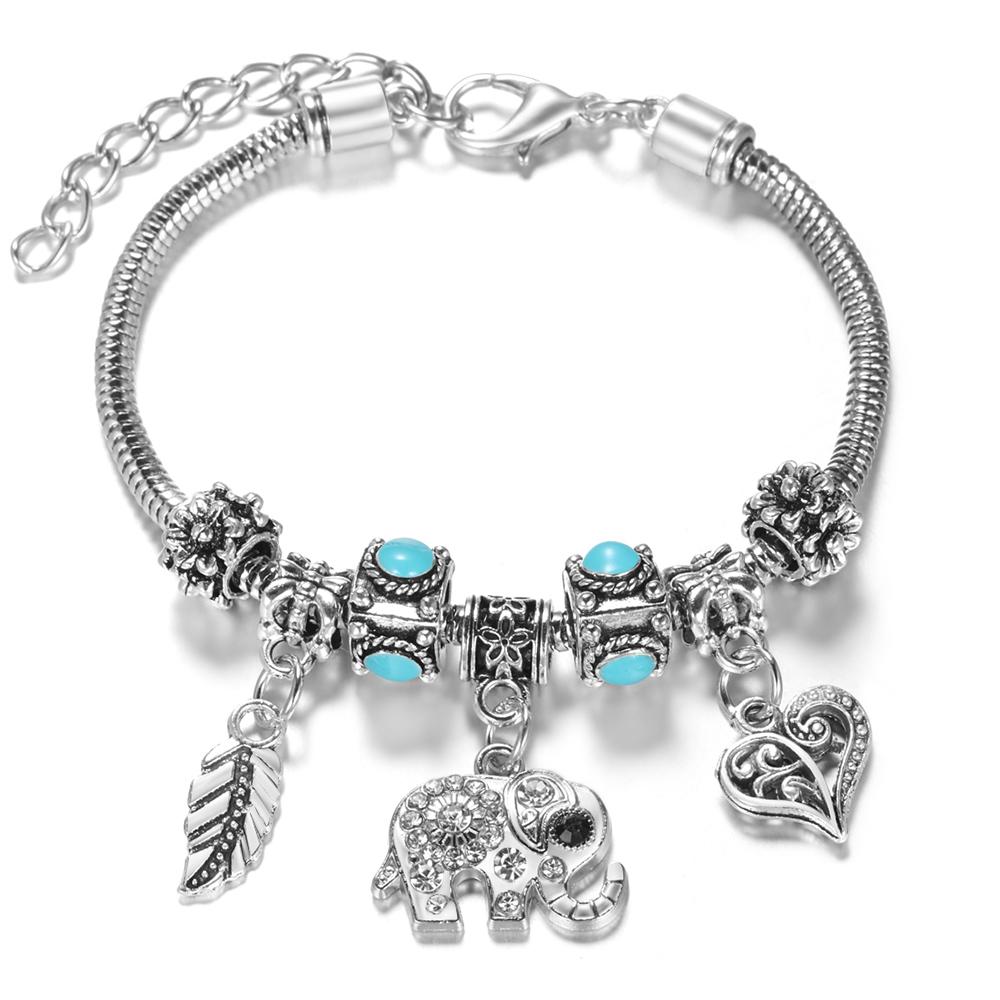 Multi Style Rhinestone 6 Color Beaded Bangle Lobster Buckle Adjustable Snake Chain Elephant Bracelet Pendant Woman Jewelry Gift 65MM Adjustable
Multi Style Rhinestone 6 Color Beaded Bangle Lobster Buckle Adjustable Snake Chain Elephant Bracelet Pendant Woman Jewelry Gift 65MM Adjustable