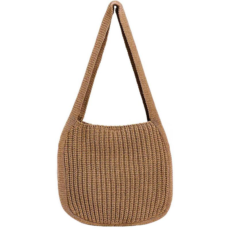 Solid Color Knitted Bag Fashi Versatile Underarm Shoulder Bag For Women ,White-Collar, Work,Business,Outdoors, Tr 32x29x5cm коричневий
Solid Color Knitted Bag Fashi Versatile Underarm Shoulder Bag For Women ,White-Collar, Work,Business,Outdoors, Tr 32x29x5cm коричневий