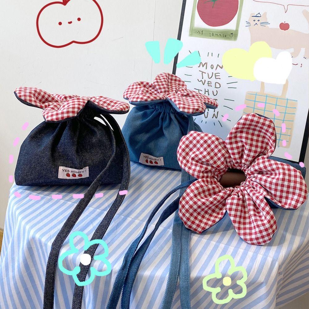 Storage Bag Flower Drawstring Bag Korean Style Small Crossbody Bag Denim Shoulder Bag Student Style 6
Storage Bag Flower Drawstring Bag Korean Style Small Crossbody Bag Denim Shoulder Bag Student Style 6