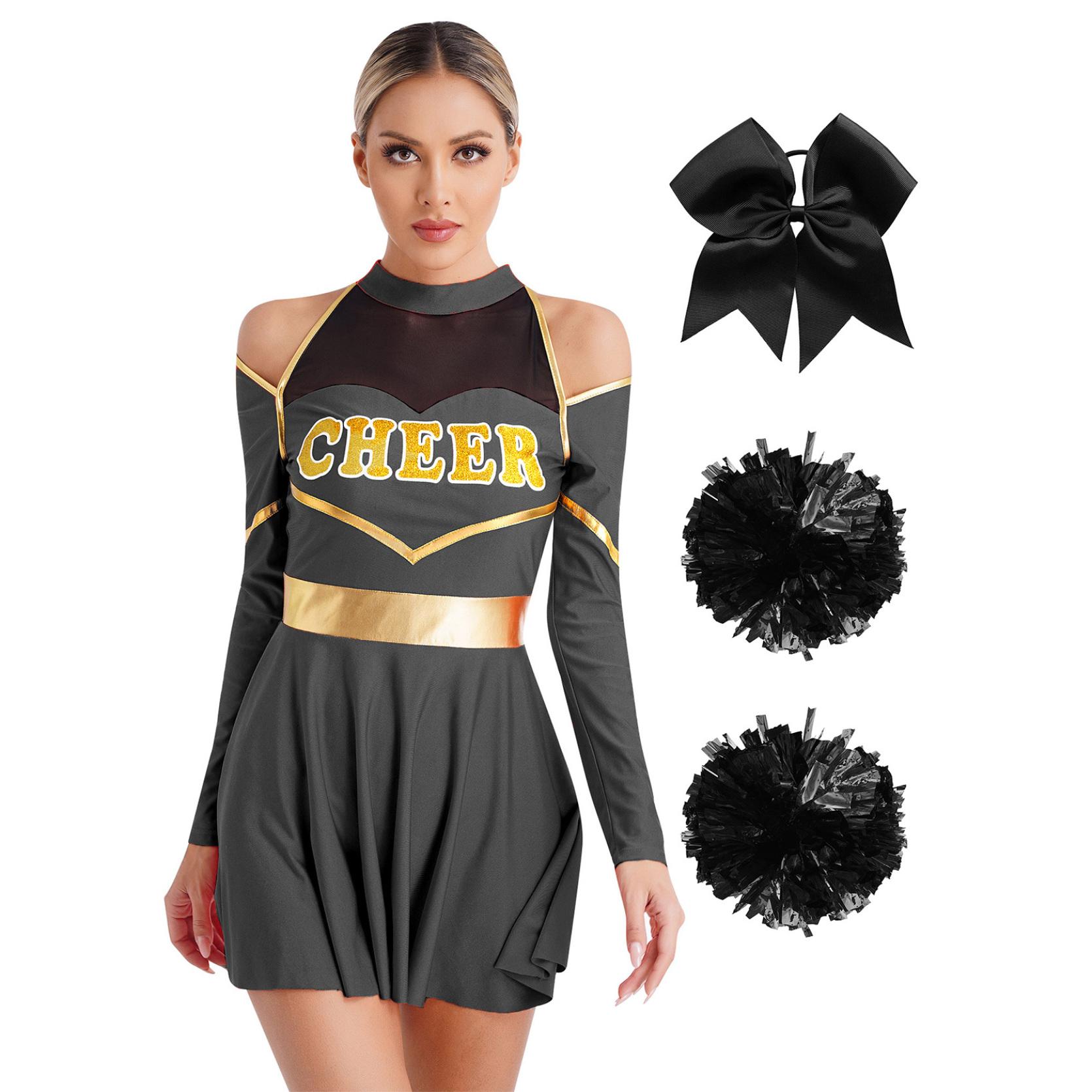 Костюм Cheer Leader. Жіноча форма для черлідингу. Сукня для школярки з помпонами. Пов язка на голову. Хеллоуїн. Карнавальний карнавальний костюм. XL чорний
Костюм Cheer Leader. Жіноча форма для черлідингу. Сукня для школярки з помпонами. Пов язка на голову. Хеллоуїн. Карнавальний карнавальний костюм. XL чорний