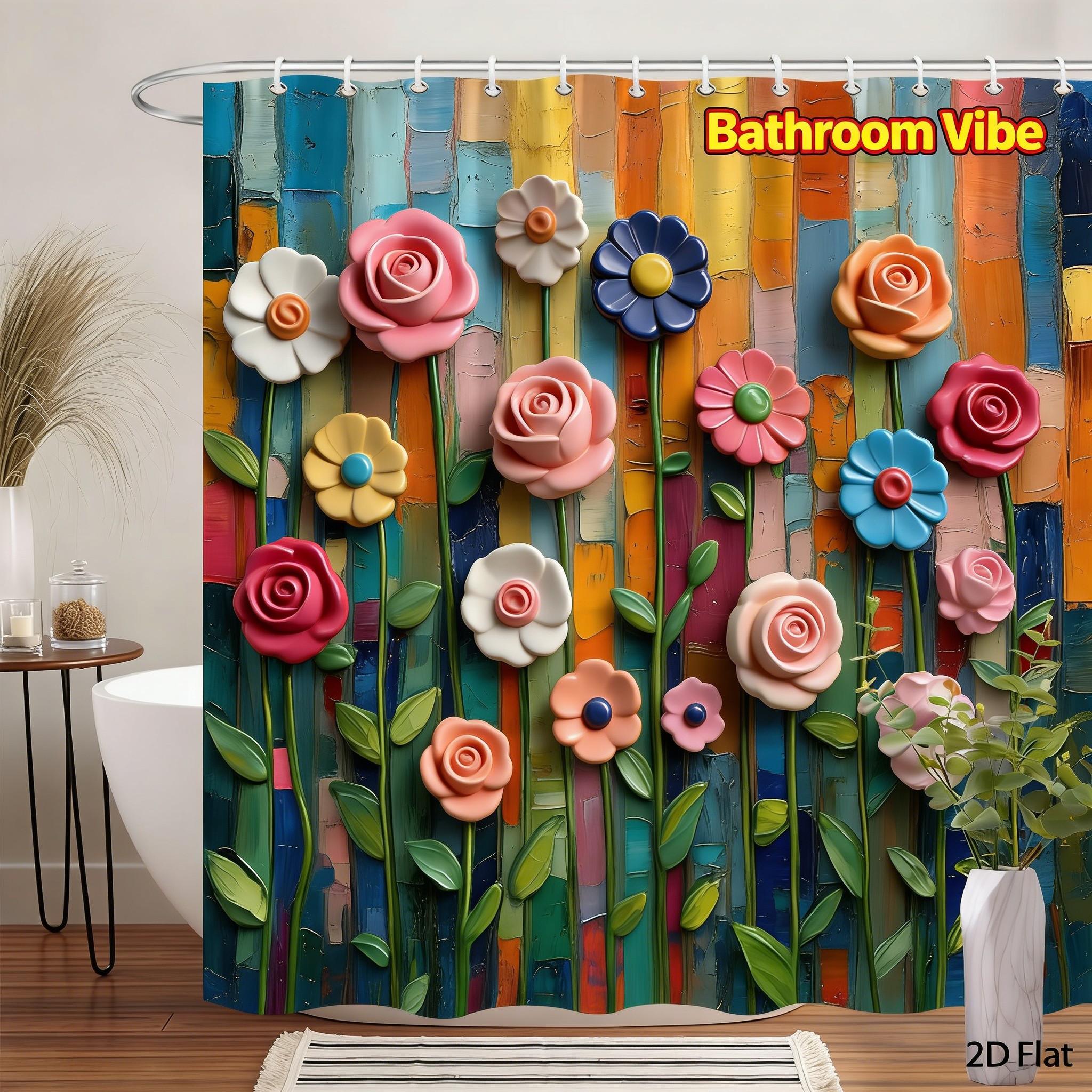 Multi-Style Bathroom Curtain With Hooks Easy Clean Waterproof Easy Hang For Home Hotel Apartment Bathtub W60H190(CM)-1 Pcs
Multi-Style Bathroom Curtain With Hooks Easy Clean Waterproof Easy Hang For Home Hotel Apartment Bathtub W60H190(CM)-1 Pcs