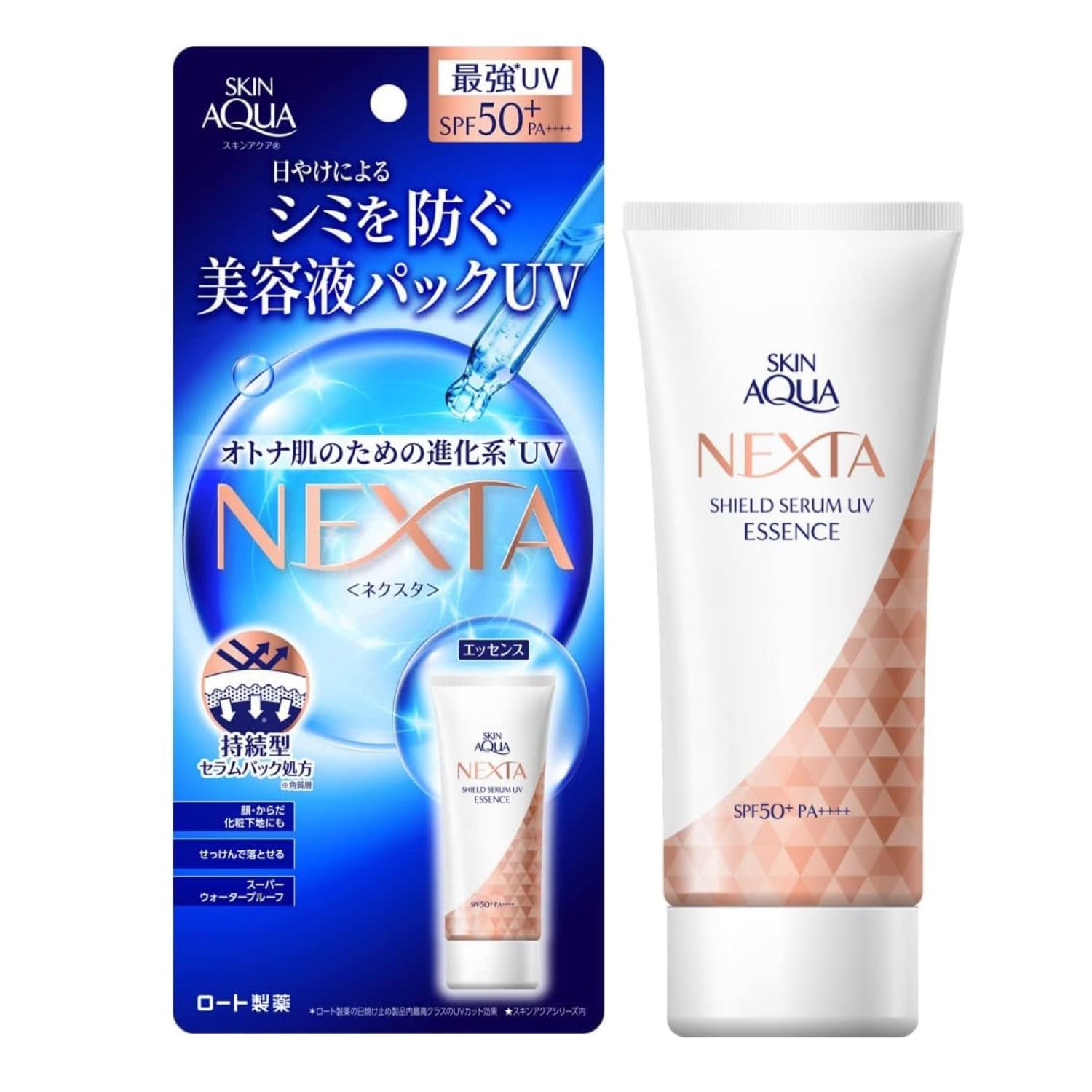 Skin Aqua NEXTA Shield Serum UV Essence 70 г типы сыворотки витамин С (8 ингредиентов, производные, SPF50+ PA++++)
Skin Aqua NEXTA Shield Serum UV Essence 70 г типы сыворотки витамин С (8 ингредиентов, производные, SPF50+ PA++++)
