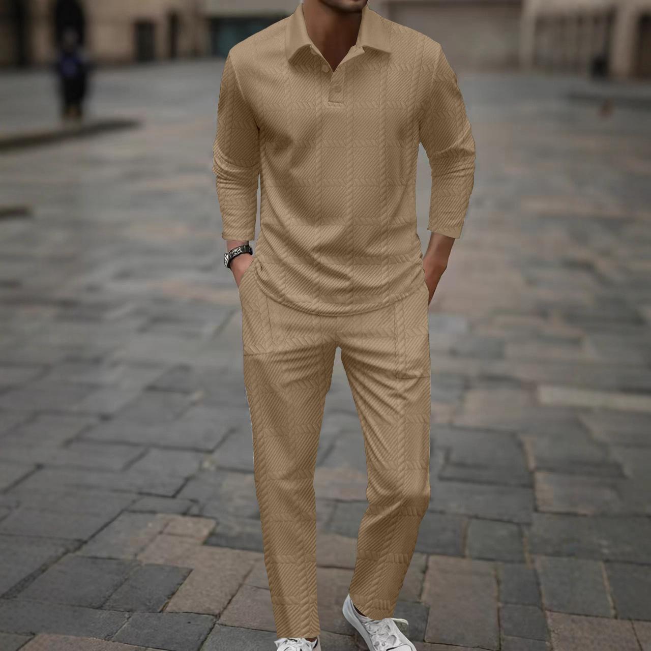 Новая летняя модная мужская повседневная рубашка с коротким рукавом, однотонная, с рукавом до локтя, длинные брюки, комплект из двух предметов 3XL дубильная кора
Новая летняя модная мужская повседневная рубашка с коротким рукавом, однотонная, с рукавом до локтя, длинные брюки, комплект из двух предметов 3XL дубильная кора