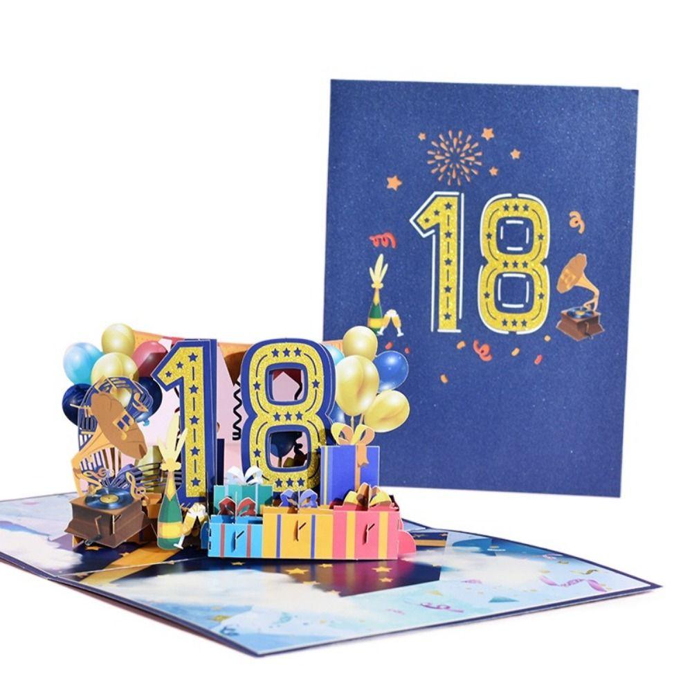 Синяя 3D открытка с воздушным шаром Бумажная поздравительная открытка на годовщину Валентинов день style 3
Синяя 3D открытка с воздушным шаром Бумажная поздравительная открытка на годовщину Валентинов день style 3