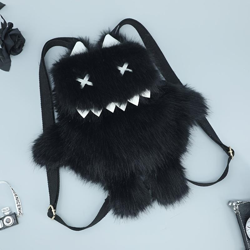 1 cute black and white resistant plush cat backpack with party themed decoration and cartoon accessories
1 cute black and white resistant plush cat backpack with party themed decoration and cartoon accessories