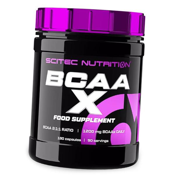 Complex of amino acids BCAA, BCAA-X, Scitec Nutrition 180 capsules (28087001) 180caps
Complex of amino acids BCAA, BCAA-X, Scitec Nutrition 180 capsules (28087001) 180caps