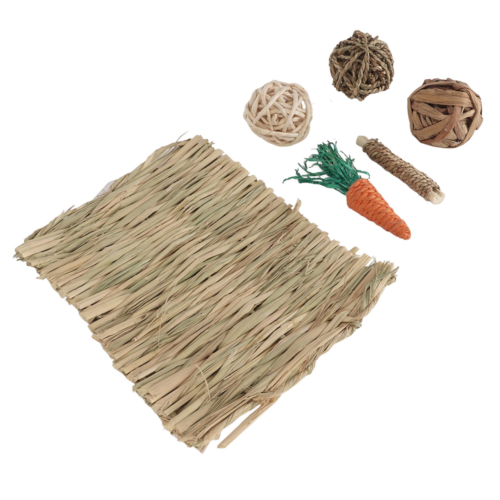 Hamster Chew Toy Set Hand Woven Teeth Grinding Toxic Free Pet Grass Mat Ball Toys for Guinea Pig Rabbit Parrot Small Animals
Hamster Chew Toy Set Hand Woven Teeth Grinding Toxic Free Pet Grass Mat Ball Toys for Guinea Pig Rabbit Parrot Small Animals