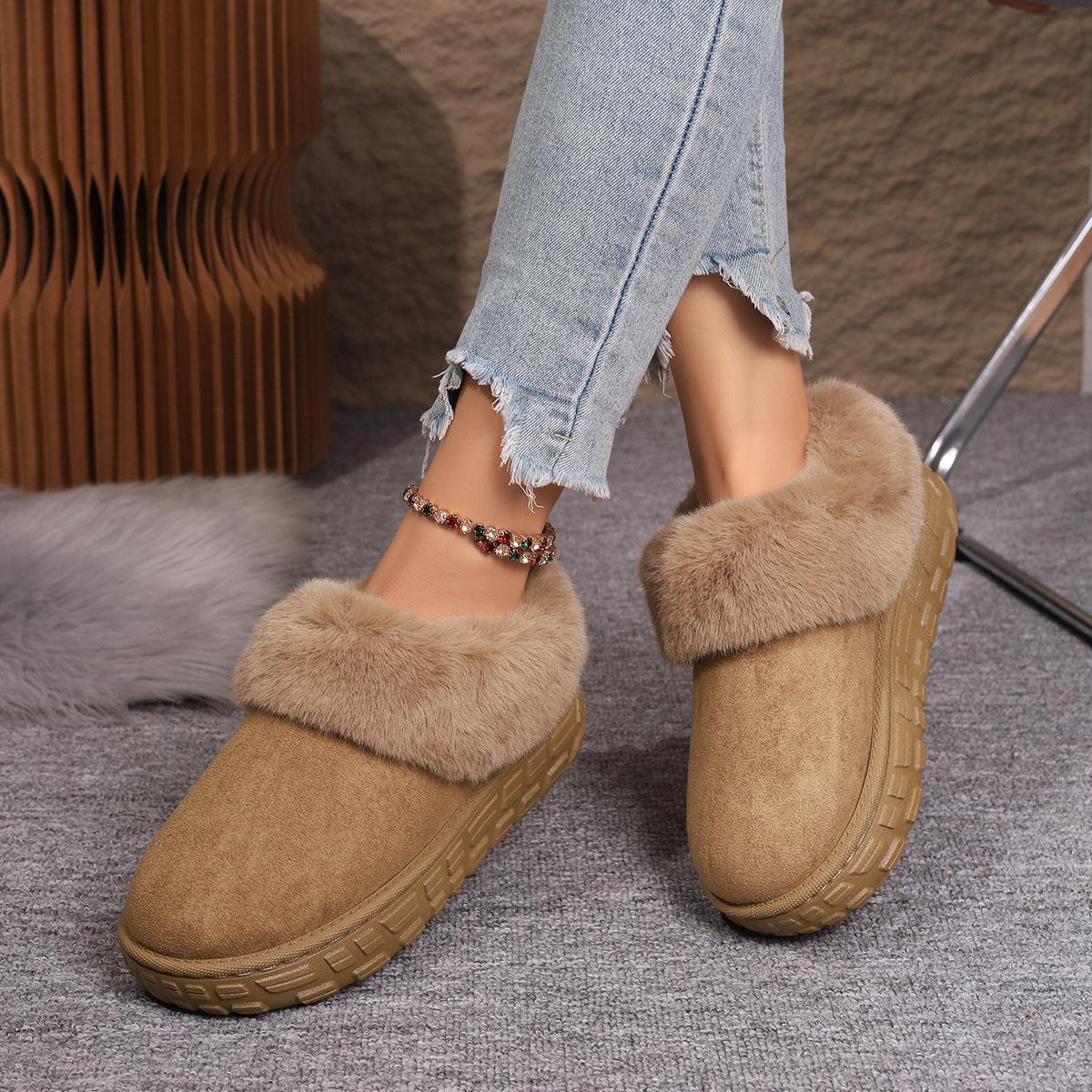 Foreign trade winter new thick-soled non-slip outer wear snow boots women s hair mouth decoration short tube plush warm hair shoes 42 темно-коричневого
Foreign trade winter new thick-soled non-slip outer wear snow boots women s hair mouth decoration short tube plush warm hair shoes 42 темно-коричневого