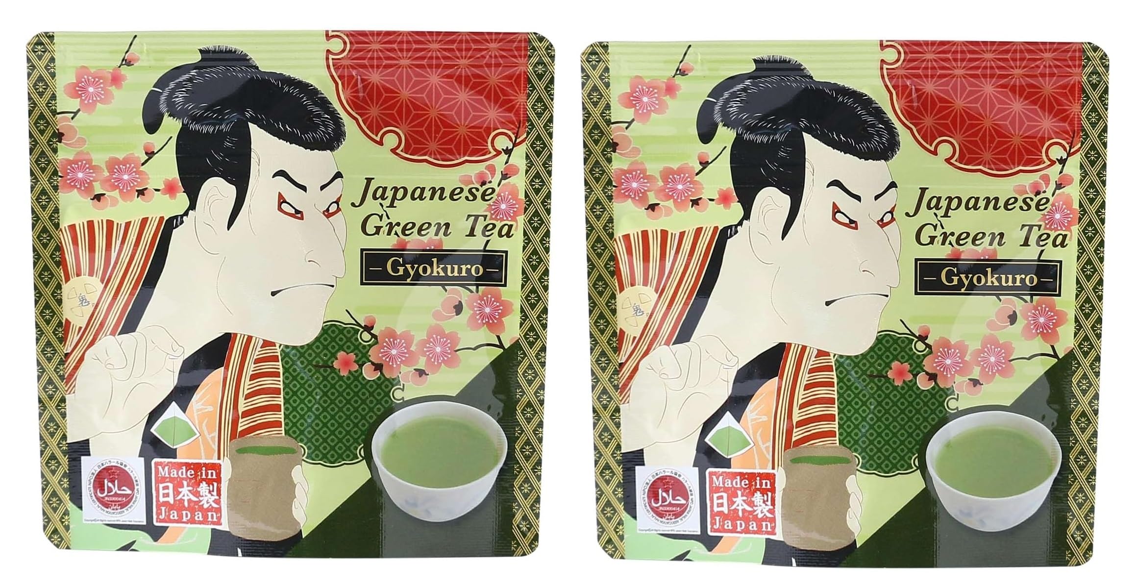 Nakayama Kisshoen Gyokuro Tea 25g x 10 x 2 packs Bags, Ukiyo-e Design, (2.5g bags)
Nakayama Kisshoen Gyokuro Tea 25g x 10 x 2 packs Bags, Ukiyo-e Design, (2.5g bags)