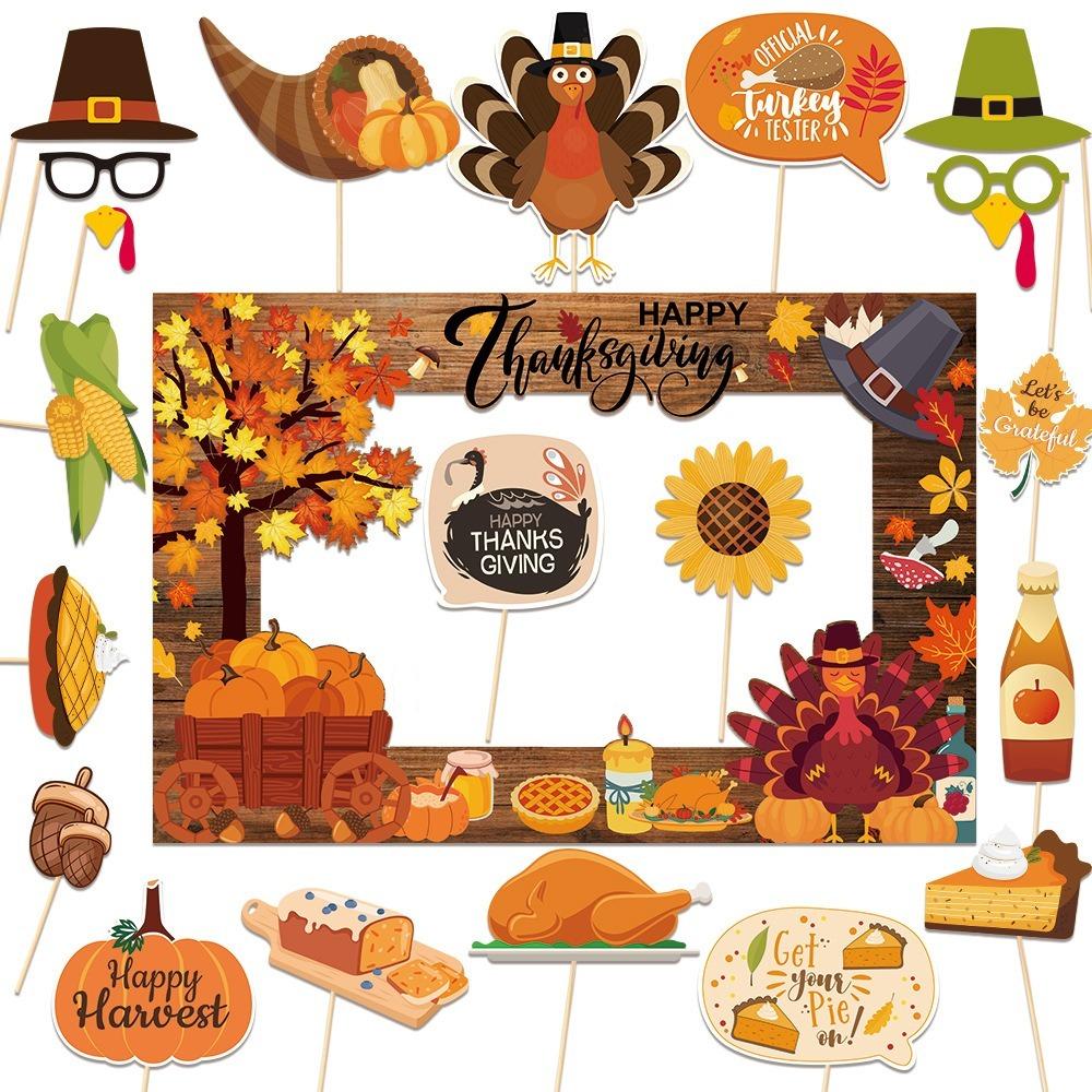 21pcs Mask Thanksgiving Photobooth Prop Glasses Handheld Frame Prop Festival Party 21pcs
21pcs Mask Thanksgiving Photobooth Prop Glasses Handheld Frame Prop Festival Party 21pcs