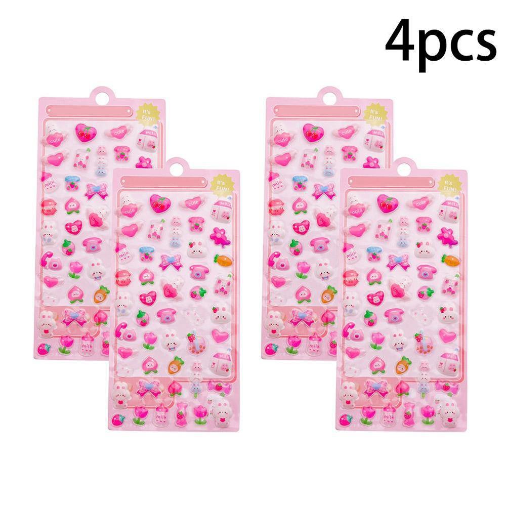 4pcs DIY Waterproof 3D Relief Stickers Removable Reusable Cartoon Animal Sticker Transparent Jelly Stickers Phone Decor
4pcs DIY Waterproof 3D Relief Stickers Removable Reusable Cartoon Animal Sticker Transparent Jelly Stickers Phone Decor