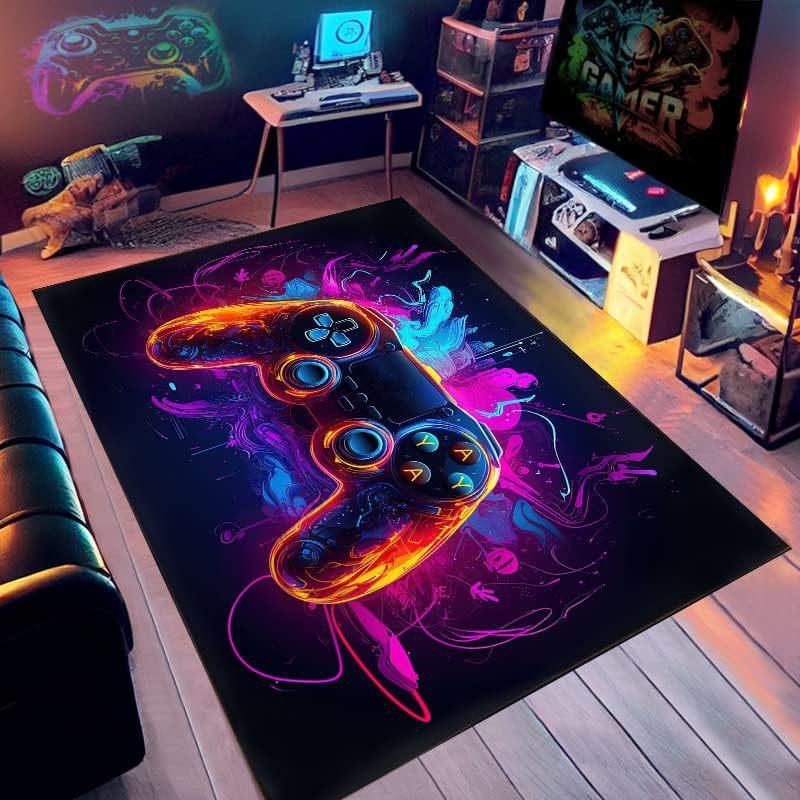 Gamer Area Rug Neon Game Controller Design Non-Slip Carpet for Gaming Room Perfect for Esports Enthusiasts Game Lovers Gift 40X60CM
Gamer Area Rug Neon Game Controller Design Non-Slip Carpet for Gaming Room Perfect for Esports Enthusiasts Game Lovers Gift 40X60CM